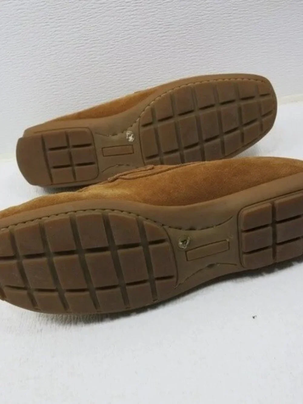Saks Fifth Avenue Suede Leather Driving Moccasins Casual Footwear Men's Shoes 8
